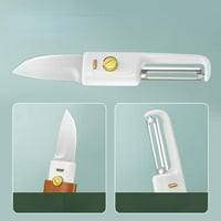 Lfogoods 2-in-voćni piling sklopivi jabučni nož-smeđi
