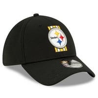 Muški novi Era Black Pittsburgh Steelers NFL Training Camp 39Thytle Fle Hat