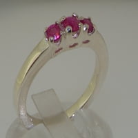 Britanci napravio je 14k bijelo zlato prirodno rubin ženski godišnjički prsten - veličine opcija - veličine