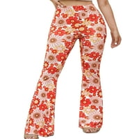 Cindysus dame casual bohemain dno žene za žene baggy loungewear široka noga ljetna cvjetna ispisa labava pantalona