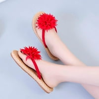 Lhked New Ljetni modni modni flip-flops lagani cvijet na plaži i papuče Ljeto Želju Obuci protiv klizanja