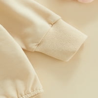 Thaisus novorođenčad dječja dječaka Slatka romper slova vez za vez dugih rukava dugim rukavima, pulover