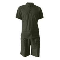 Muške košulje i kratke hlače Cleaning Cvjetni print Dvije pidžame Položava Ležerne prilike Labavi kratkih