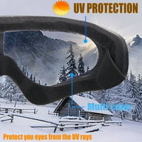 Naočale za skijanje, naočare za snowboard sa UV zaštitom, vjetrovima za djecu, dječake, djevojke, mlade,