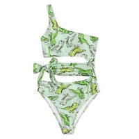 Aiyuq.u Women Print Bikinis kupaći kostim Push Up Bikini Set BodySuit Plaža kupaći kostimi