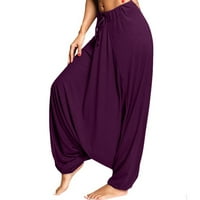 Ženske hlače Sport Solid Color Yoga High Squik Udobne joge pantalone za žensko