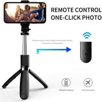 3 inspektivni selfieni štap + Bluetooth daljinski upravljač + ručni monopod Starod montira univerzalni za zaslon pametni telefon, crni