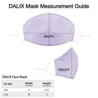 Platna maska ​​za lice za ponovno punjenje u lavandi izrađenim u SAD - L-XL Veličina