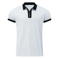 Polo majice za muškarce Ljeto SOLID print majica Okrenite majicu kratkih rukava kratkih rukava