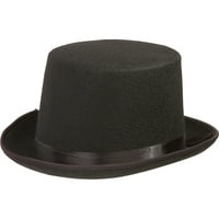 Odijelo se osjećate gornji šešir za odrasle, jednu veličinu, sadrži visoku ravnu krunu, uskim rubom