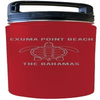 Plaža Exuma Point na bahami suvenir oz Gravirani crveni izolirani dvostruki zidni boca od nehrđajućeg
