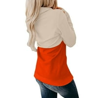 Ženska modna casual Halloween tiskana s dugim rukavima bluza na hrpu ogrlice pulover vrhovi dukserih-hot8sl4868992