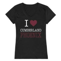 Ljubav Cumberland Univerziteta Phoeni Ženska majica Crni medij