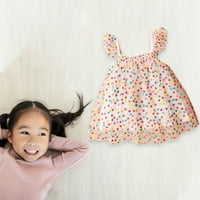 Rovga Toddler Djevojka haljina Odjeća i jesen Korejski stil Dječje rukavice bez rukava Dot Haljine za