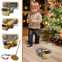 Yoodos RC Truck 4ch daljinski upravljač Građevinski inženjering Vozila za igračke za porodicu