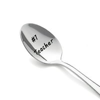 Dan nastavnika Engleski abeceda slova kašika od nehrđajućeg čelika kašika kašika za kašiku Kašika ugravirana