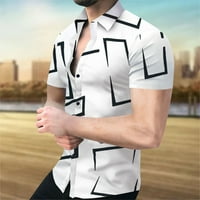 Zermoge majice za muškarce Plus veličine Zazor muške tastere 3D Print casual Slim Fit Scroeve majica s kratkim rukavima