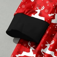 JTckarpu setovi božićne pidžame za obiteljske muškarce Velvet koji odgovara porodičnoj božićnoj pidžami