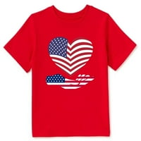 Ljubavna i ručna moda Djeca odrasli mužjaci uzorak majica Tanke američke zvijezde i pruge zastava dječje pamučne dječake majice unise crno bijelo sivo crveno ružičasto