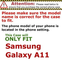 FlexGuard Grip futrola za Samsung Galaxy A11, ispust odobreni poklopac branika, nebesko plavo