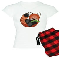 Cafepress - Crvena Panda - Ženska svetlost pidžama