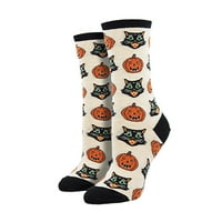 Žene Muškarci Halloween Socks Pumpkins Veštice Smetne šarene čarape Halloween-Teme i tema za odrasle
