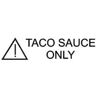 Taco sos samo reflektirajući automobil za automobile naljepnice naljepnice naljepnice