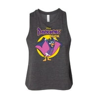 Disney - Darkwing Duck - Original Logo - Juniors Cropped Racerback Tank top