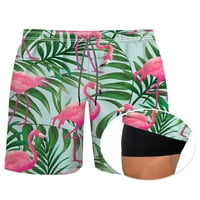 Bomotoo muškarci Havajska odjeća za plasku casual dno kuće za odmor Džepovi ljetne kratke hlače