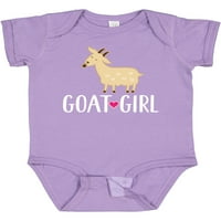 Inktastična koza Girl Farm Animal Dawy Baby Girl Bodysuit