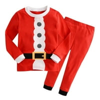 Dječji dječaci Djevojke Božićne pidžame, Esho Kids Dugih rukava za spavanje Xmas PJS Set, 2- godine