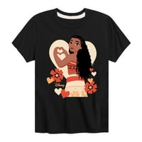 Disney princeza - ljubav Moana - Valentinovo - grafička majica kratkih rukava za mlade