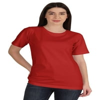 Inkmeso ženska osnovna policajca majica s kratkim rukavima Redovni fit dugačak tine vježbanje