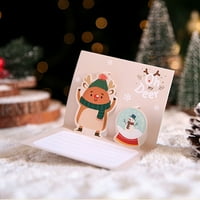 Miyuadkai čestitka 3D Trodimenzionalni čestitka Kreativna božićna poruka Kartica za odmor Čestitke Dec