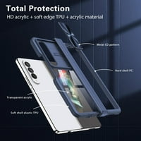 Za Samsung Galaxy Z Fold poklopac sa šarkama zaštitnim, otpornima na udarcu Luksuzno puni telo preklopno