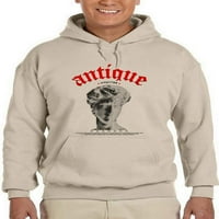 David Halftone antikne hoodie muškarci -Image by shutterstock, muški x-veliki