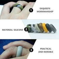 Šareni prstenovi Sportski silikonski fleksibilni prstenje na otvorenom nakit