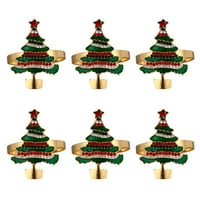 Prekrasne prstenove salveta božićne salvete kopče Creative Stol Dekor