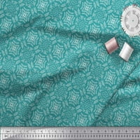 Soimoi Green Japan Crepe saten tkanina bešavna damaska ​​od tiskane zanata tkanina od dvorišta široka