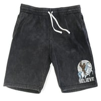 Muški Bigfoot Unicorn Vjerujte da je F Vintage Crno-fleke kratke hlače X