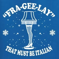 Divlji bobby fra-gee-lait koji mora biti talijanska svjetiljka za božićnu priču, božićne žene grafički