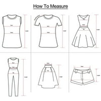 DrpGunly šorc za žene nacrtavanje u boji struka COMFY čvrste elastične kratke hlače Žene džepne casual