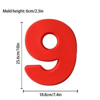 Do 50% popusta, DVKPTBK Savršeni broj Oblik torte Molder Silikonski digitalni kolač za torte Oblik torte
