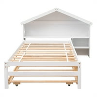Krevet za platformu sa korištenjem i polica za ormara, platforma od punog drveta Platform Okvir kreveta