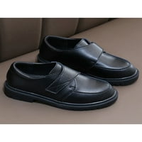 Dječačka haljina cipele čarobna traka Oxfords Kids casual uniforme loafers crna 2 15y