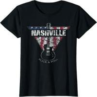 Nashville Suvenir Vintage Američka gitarica zastava Majica