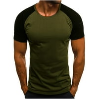 Muške majice čišćenje moda Muška casual tanka maskirna majica s kratkim rukavima TOP bluza bljeskalica Viljuškarke zelene 4
