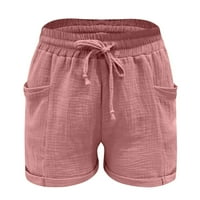Dame Streetweardne kratke hlače Žene Modne ležerne hlače visoke struke ravno-noge Sportske casual labave