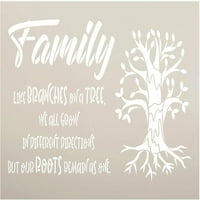 Porodica poput grana na drveću Šabica Studior DIY Ljubav i rast Početna Dekor zanat i boja Drveni znak