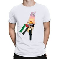 Muška ljetna casual 3D digitalna tiskana majica s kratkim rukavima TOP bluza Napomena Kupite jednu ili dvije veličine veće